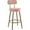 Pink, variant on GHooa 26'' Velvet Bar Stools Counter Height for Kitchen Counter with Backrest and Footrest Modern Gold Barstools Upholstered Bar Height Stools, Pink, Set of 2