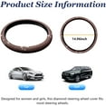 thumbnail image 2 of YISITIAN Bling Steering Wheel Cover, Crystal Diamond Steering Wheel Protector for Women Girls, 14-15 Inch Sparkling Rhinestone Decor Accessories, Universal Fit for Most Cars, SUVs, Vans CJ919-49019, 2 of 6
