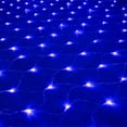 thumbnail image 3 of Dinheiro Luces de Malla Solares para Exteriores - 60 Piezas LED 1M x 1M Luces de Hadas Solares para Decoración de Paredes de Patio de Bodas, 3 of 5