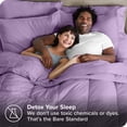 thumbnail image 4 of Bare Home 5-Piece Bed-in-a-Bag - Twin, Lavender with Lavender Sheet Set, 4 of 8