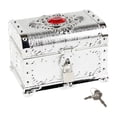 thumbnail image 1 of Cofre de almacenamiento pirata Cofre del tesoro pirata Joyero Tesoro pirata antiguo plata, 1 of 9