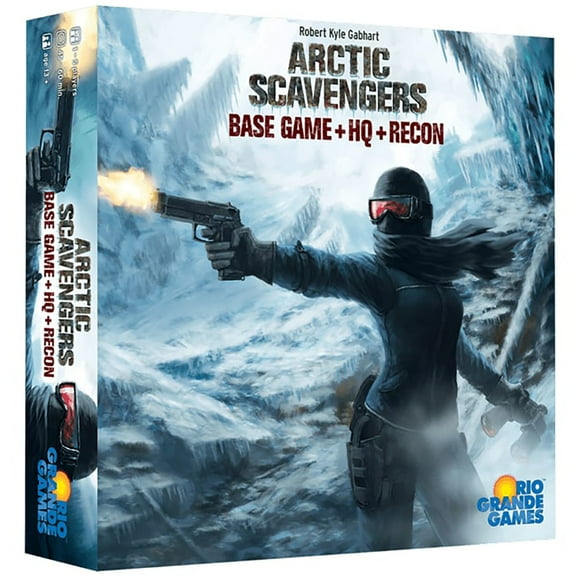 Rio Grande Games: Arctic Scavengers with Recon Expansion - Strategy Deck-Building Board Game, Survive Post-Apocalyptic Ice Age, Ages 13 , 1-5 Players