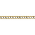 thumbnail image 3 of 14k Gold 5.2mm Semi-solid Pav_ Cuban Curb Chain Necklace 24" - with Secure Lobster Lock Clasp, 3 of 5