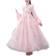 thumbnail image 1 of LYMAYTER Robe Hanfu pour Filles, Tout-Petits, Broderie Florale, Style Ancien, Costume de Performance 2-14 Ans, 1 of 8