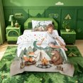 thumbnail image 4 of meiyoeat Green Letter C Monogrammed Twin Comforter Sets For Boys,Rustic Animal Fox Bear Bedding Set,Polkadot Reversible,2pcs,1 Comforter and 1 Pillowcase, 4 of 7