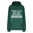thumbnail image 5 of Jinhomg Womens Letter Print Sweatshirt Lightweight Comfy Long Sleeve Drawstring Hoodies Casual Loose Kangaroo Pocket Pullover Tops with Drawstring Army Green XXL, 5 of 6