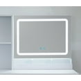 thumbnail image 5 of Mainstays Get Ready with Me GRWM Left Vanity Table with Lighted Mirror and Storage, White Finish, 5 of 13