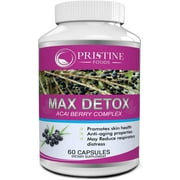 Pristine Foods Max Detox Colon Cleanse Weight Loss Pills - Advanced Colon Cleanser Diet Pills with Probiotics for Constipation Relief & Full Body Cleanse - 60 Capsules - Best Reviews Guide
