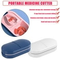 thumbnail image 2 of HLONK Pill Cutter For Small Pills Tablet Storage Splitter Guard Case with 2Color, 2 of 10