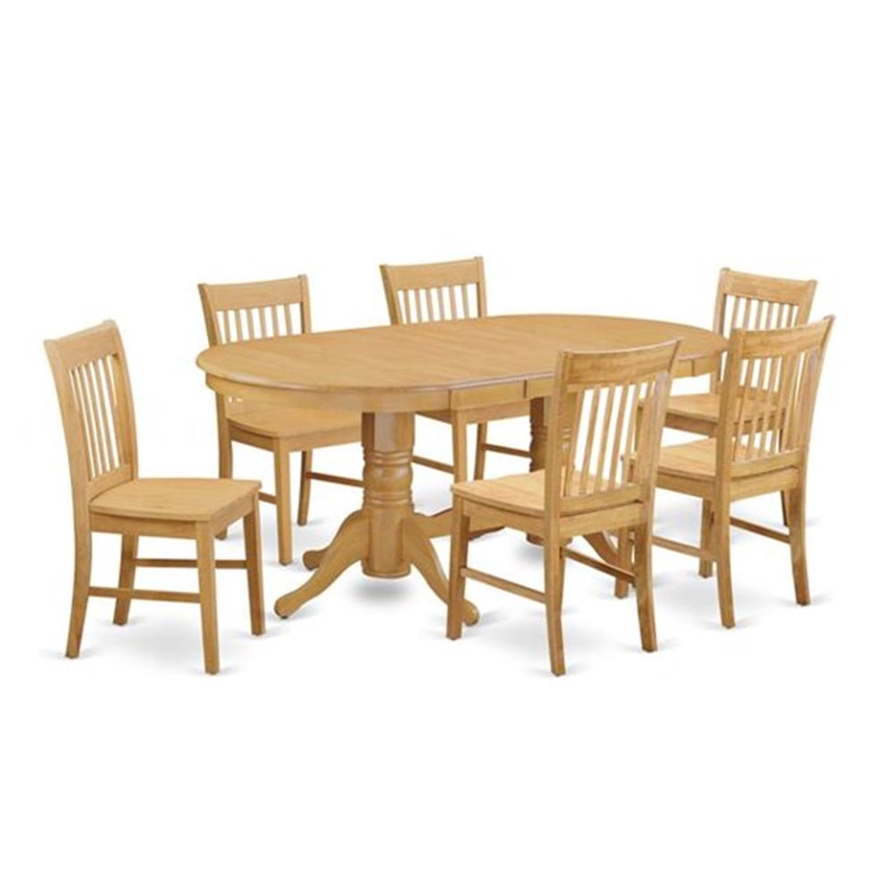 East West Furniture 9Piece Kitchen Table and 8 Chairs Set
