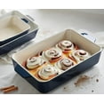 thumbnail image 3 of Kook Ceramic Bakeware Set, Casserole Dish For Cooking, Set of 3, Navy, 3 of 4