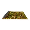thumbnail image 2 of Ahgly Company Indoor Round Solid Yellow Modern Area Rugs, 3' Round, 2 of 4