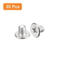 thumbnail image 3 of Unique Bargains M5x0.8x6mm 20Pack Metal Flat Round Head Screws Phillips Drive Machine Bolt, 3 of 5