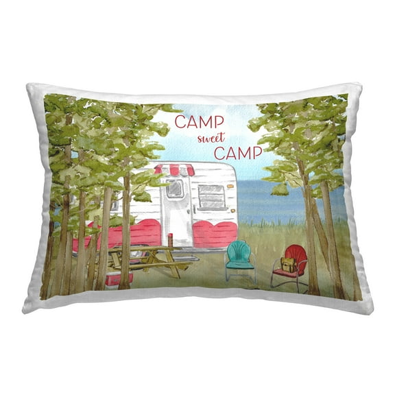 Stupell Industries Sweet Camp Landscape Decorative Printed Throw Pillow Design by Sharon Kuplack