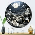 thumbnail image 3 of Designart "horizon Barn By Moonlight III" Countryside Oversized Wall Clock, 3 of 5