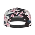 thumbnail image 4 of Haiem Orchids Flowers Classic Snapback Cap Flat Bill Hat Baseball Cap Adjustable Size Cotton Dad Hat, 4 of 9