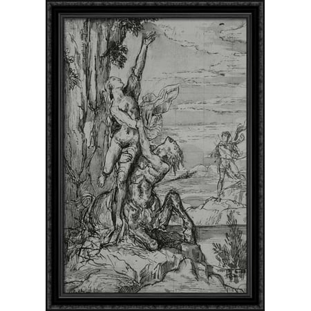 Removal Dejanira 28x40 Large Black Ornate Wood Framed Canvas Art by Gustave Moreau