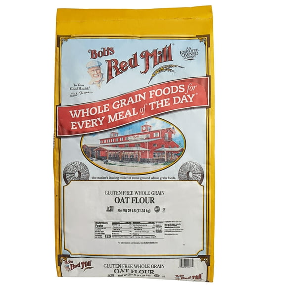 Bob's Red Mill 25 lb. Gluten Free Whole Grain Oat Flour