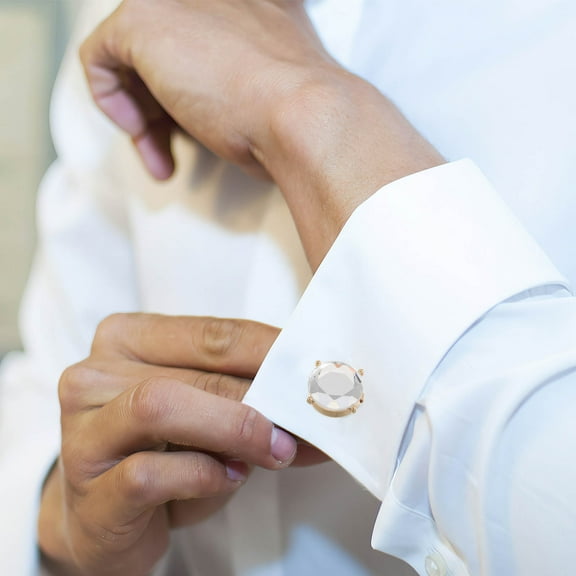 OUNONA 1 Pair Shirts Button Covers Cufflink Sewing Buttons Sleeves Button Clips Clothing Decoration for Business Wedding Supplies