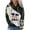 C-Black, variant on DDAPJ pyju Cute Cow Print Sweatshirt for Women, Long Sleeve Drawstring Hoodie Pullover Teen Girls Funny Graphic Hooded Tops with Kangaroo Pocket