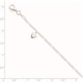 thumbnail image 2 of Sterling Silver Heart Dangle Anklet Made In Italy qg289-9, 2 of 5