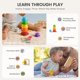thumbnail image 4 of Set de juguetes Tiny Land Montessori 4 en 1 para bebés de 6 a 9 meses, 4 of 7
