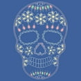 thumbnail image 2 of Women's Lost Gods Halloween Sugar Skull  Racerback Tank Top Royal Blue Heather Large, 2 of 4