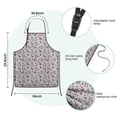 thumbnail image 7 of Gray Christmas Gnome and Tree Pattern Kids Aprons for Girls and Boys,Adjustable Neck Strap Toddler Aprons for Kids Cooking Baking, 7 of 7