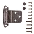 thumbnail image 2 of Hickory Hardware P243-VP Vibra Pewter Surface Self-Closing 0.37 In. Offset Hinge 2-Pack, 2 of 5