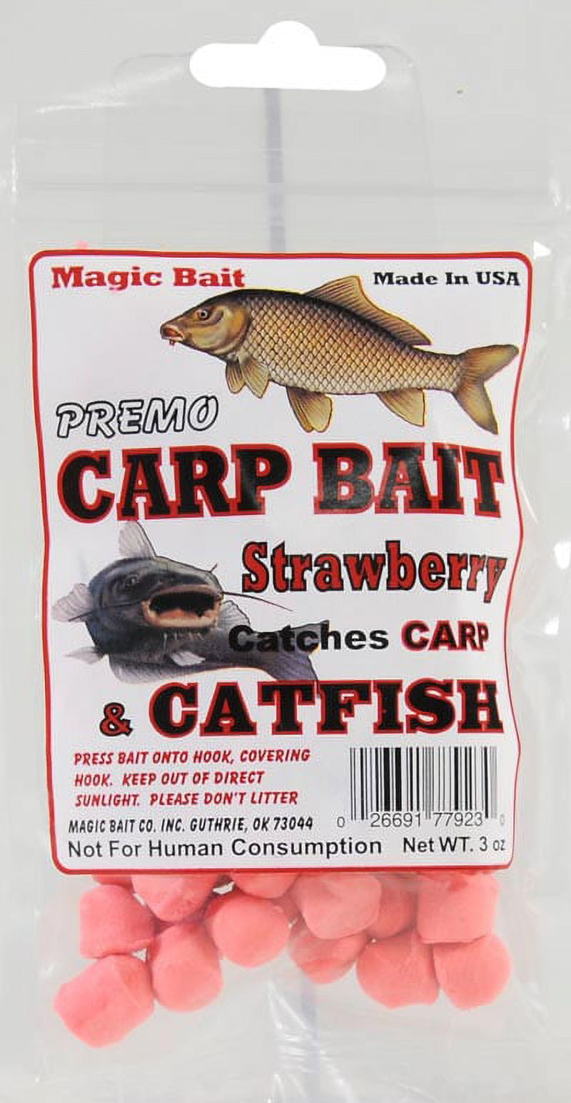 Magic Bait 3 Oz Mulberry/Vanilla/Strawberry Dough Bait Catches Carp &  Catfish 