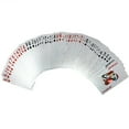 thumbnail image 2 of 1 Standard Deck of Silver Foil Plastic Poker Cards, Waterproof Playing Cards, 2 of 6