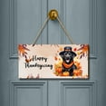 thumbnail image 2 of Happy Thanksgiving Labrador Retriever Welcome Thankful Fall Autumn Pumpkin Landscape Wood Sign Lab Dog Lover Gifts Hanging Wall Home Decor - 02021, 2 of 5