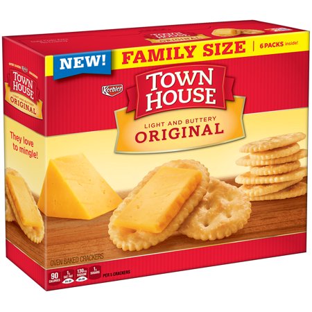 Keebler Town House Original Light and Buttery Oven Baked Crackers, 20.7