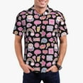 thumbnail image 2 of Balery Elements Printed Men’s Short Sleeve Polo Shirt, Midweight Men's Shirt,Golf Polo shirts -Medium, 2 of 8