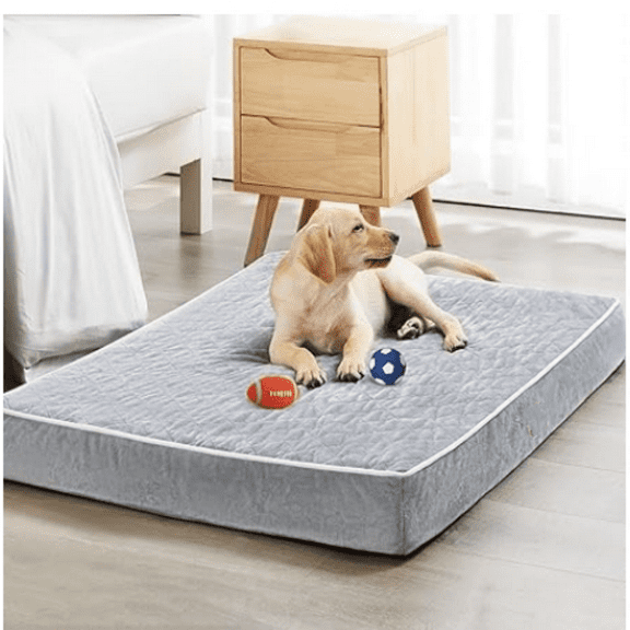 Orthopedic Dog Beds for Large Dogs, Extra Large Waterproof Dog Bed with Removable Washable Cover, Egg Crate Foam Pet Bed, XL Dog Crate Bed