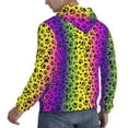 thumbnail image 6 of Honeii Animal Paw Rainbow Pattern Mens Hoodies Men's Loose Sleeve Sweatshirt,Pullover Hooded Sweatshirt for Men,Essentials Hoodie-X-Large, 6 of 7
