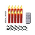 thumbnail image 3 of 10 Velas LED Sin Llama Con Pilas para Navidad (10 Unidades) Color Rojo, 3 of 3