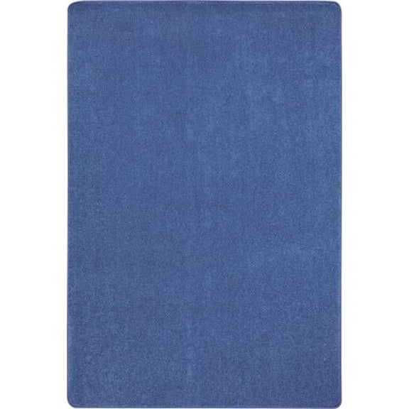 Just Kidding Classroom Rectangle Rug  Cobalt Blue - 12 x 6 in.