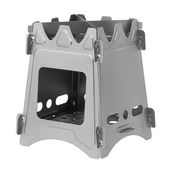 YAHHU Titanium Folding Wood Stove – Ultra‑Light 7.2oz Portable Stove for Backpacking, Camping, Hunting & Survival