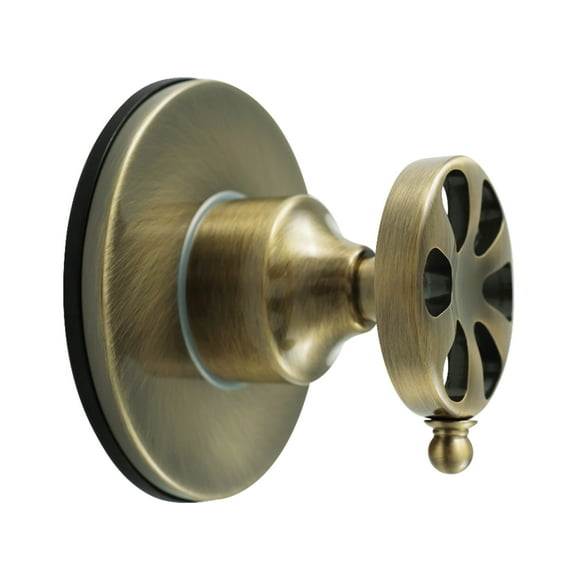 Kingston Brass KS3033RX Belknap Single-Handle Three-Way Diverter Valve with Round Trim Kit, Antique Brass