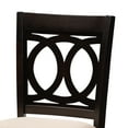 thumbnail image 5 of Baxton Studio Lenoir Modern and Contemporary Sand Fabric Upholstered Espresso Brown Finished 5-Piece Wood Pub Set, 5 of 7