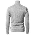 thumbnail image 3 of H2H Men's Slim Fit Turtleneck Basic Knit Sweater with buttons WHITE US S/ASIA M (CMTTL091), 3 of 5