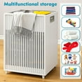 thumbnail image 5 of OKENTEN Foldable Laundry Hamper Basket,Sturdy & Handy Clothes Hampers,Collapsible and Space-Saving, 40L, 5 of 8