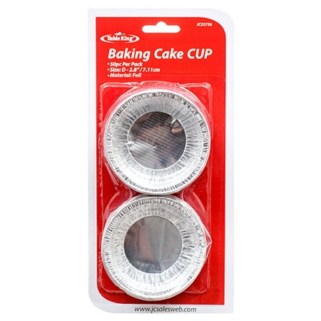 New 341203  Table King Aluminum Baking Cake Cup 2.8 50Ct (24-Pack) Foil & Wrap Cheap Wholesale Discount Bulk Kitchenware Foil & Wrap Bud