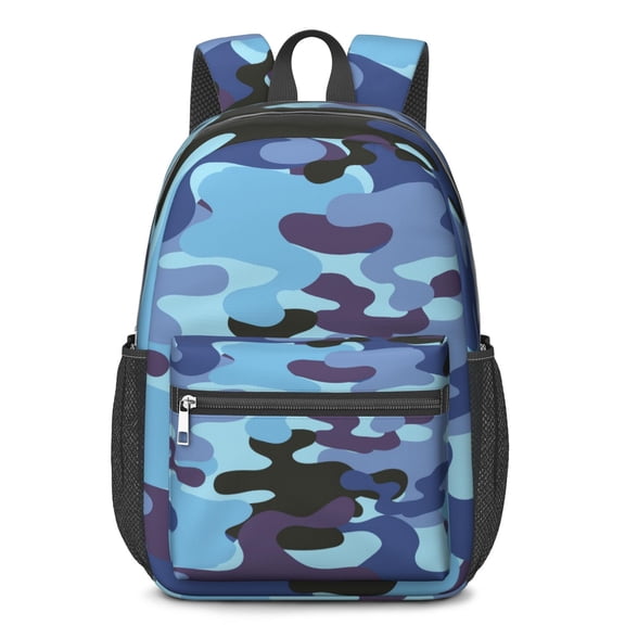 17 Inch Lightweight Backpack,PVC Waterproof Oxford Fabric, Ergonomically Designed, with Large Capacity, Camouflage Print