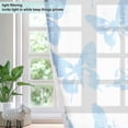 thumbnail image 4 of Yayeee Window Curtains Set of 2 for Living Room Light Filtering 63"x42", Blue Butterfly, 4 of 7