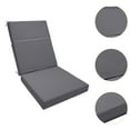 thumbnail image 6 of oshhni Patio Chair Cushion Comfortable Lounger Cushion for Deck Pool Lawn Furniture Dark Gray, 6 of 9