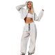 thumbnail image 1 of Gibobby Conjunto de sudadera y pantalones Conjunto de sudadera de manga larga con capucha y corte entallado para mujer, color liso, otoño e invierno, ropa inf(GY2,XL), 1 of 5