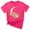Hot Pink, variant on ICHUANYI Women's T Shirt Summer Tops Fashion Print Short Sleeve Crewneck Tee Casual Loose Shirts