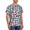 thumbnail image 2 of Qekee Heart Panda Classic Fit T-Shirt Men's Shirt Men's Tight Short Sleeves for Exercise, Running, Mountaineering - Heart Panda, 2 of 9